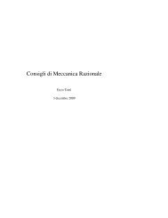 Consigli di Meccanica Razionale - Dipartimento di Ingegneria e ...