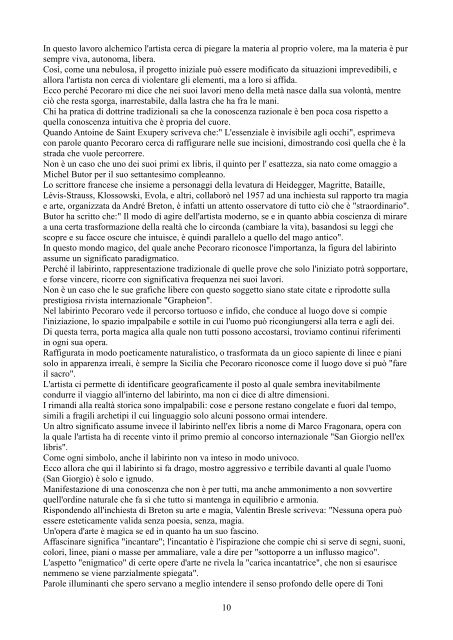 TONI PECORARO Bibliography / Bibliografia