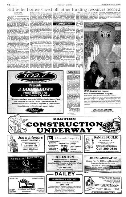 16 - On-Line Newspaper Archives of Ocean City