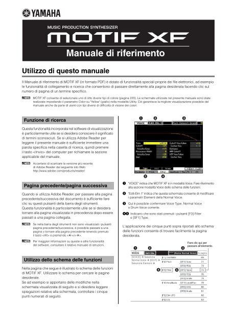 MOTIF XF Owner's Manual - Yamaha