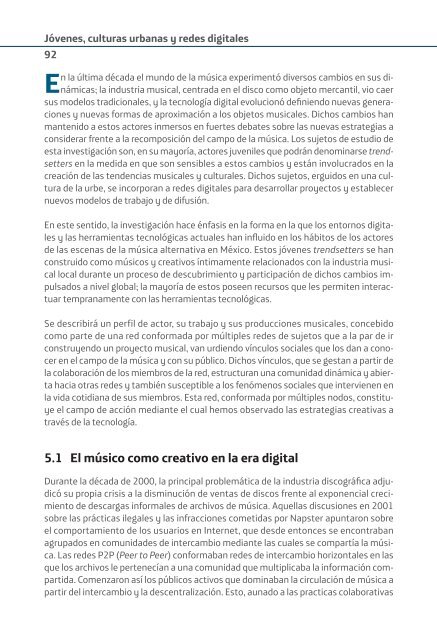 JÓVENES, CULTURAS URBANAS Y REDES DIGITALES