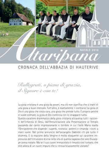 Rallegrati, o piena di grazia, il Signore è con te! - Abbaye d'Hauterive