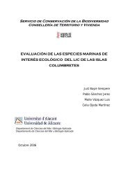 Evaluación de las especies marinas de interés ecológico del LIC de ...