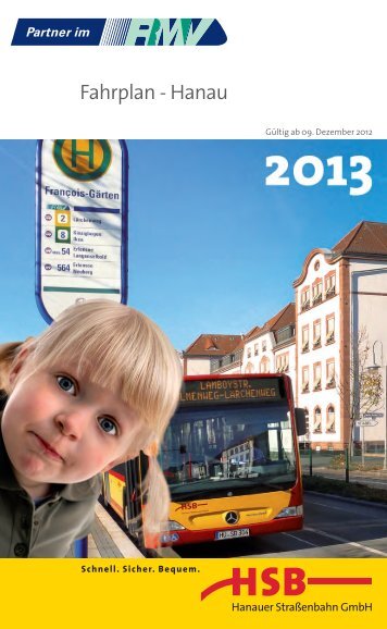 Fahrplanbuch Hanau 2013 - Hanauer Straßenbahn GmbH
