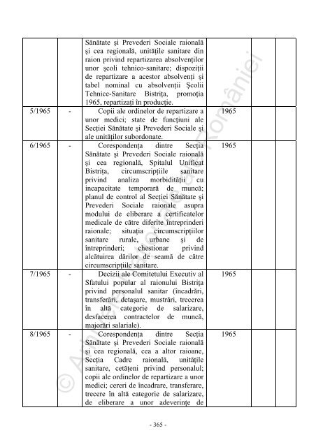 Sfatul popular al raionului Bistrita 2 1950-1968 - Arhivele Naţionale ...