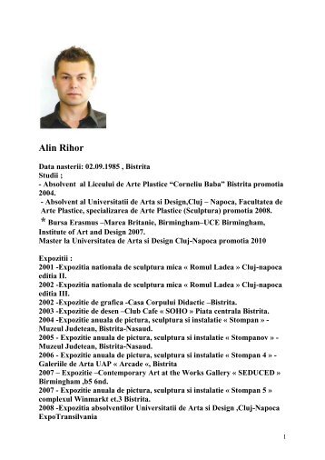 Alin Rihor - Muzeul de Arta Brasov