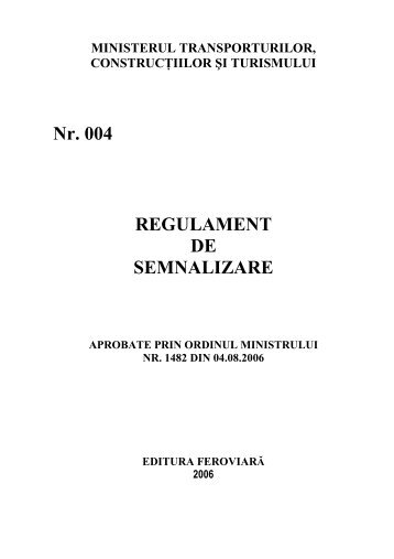 Regulamentul 004 - Legislatie CFR