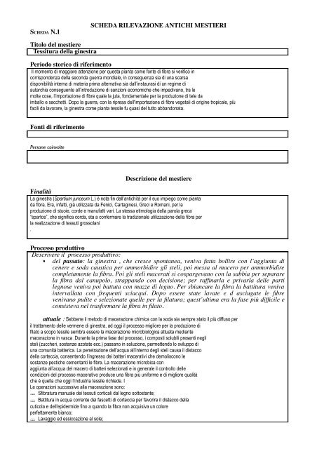 Tessitura Della Ginestra