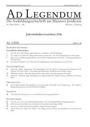 Jahresinhaltsverzeichnis 2006.indd - Ad Legendum