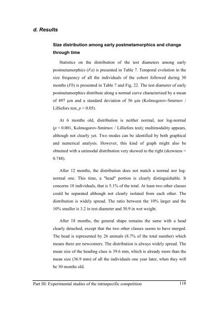 Growth model of the reared sea urchin Paracentrotus ... - SciViews