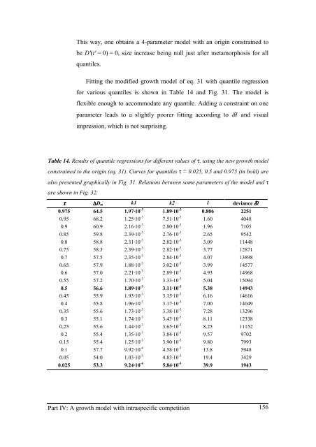 Growth model of the reared sea urchin Paracentrotus ... - SciViews