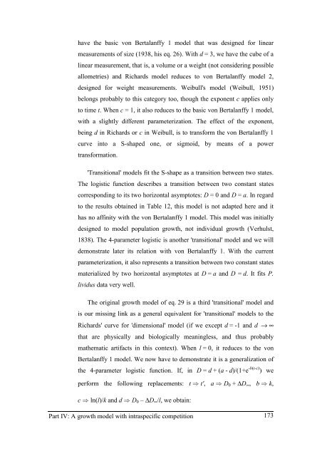 Growth model of the reared sea urchin Paracentrotus ... - SciViews