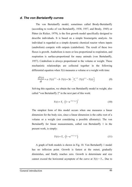 Growth model of the reared sea urchin Paracentrotus ... - SciViews