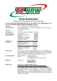 Tischtennis - Kreis - Euskirchen