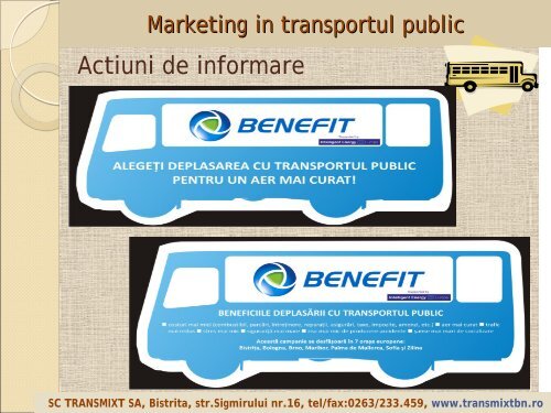 Marketing in transportul public - URTP