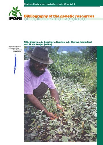Neglected leafy green vegetable crops in Africa Vol. 2 - GFU for ...