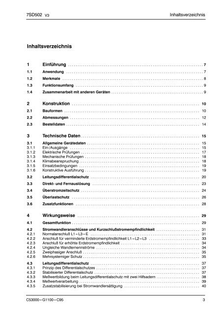 DigitaIer LeitungsdifferentiaIschutz fÚr Betrieb 7SD502 ... - SIPROTEC