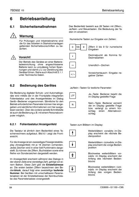 DigitaIer LeitungsdifferentiaIschutz fÚr Betrieb 7SD502 ... - SIPROTEC