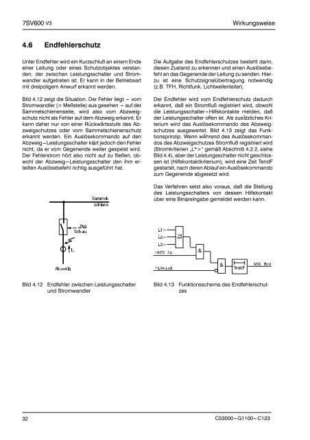 DigitaIer LeistungsschaIter versagerschutz SIPROTEC 7Sv600 v .0