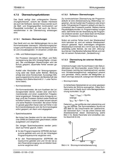 DigitaIer LeistungsschaIter versagerschutz SIPROTEC 7Sv600 v .0