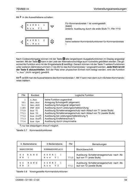 DigitaIer LeistungsschaIter versagerschutz SIPROTEC 7Sv600 v .0