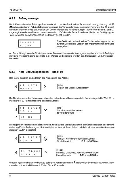 DigitaIer LeistungsschaIter versagerschutz SIPROTEC 7Sv600 v .0