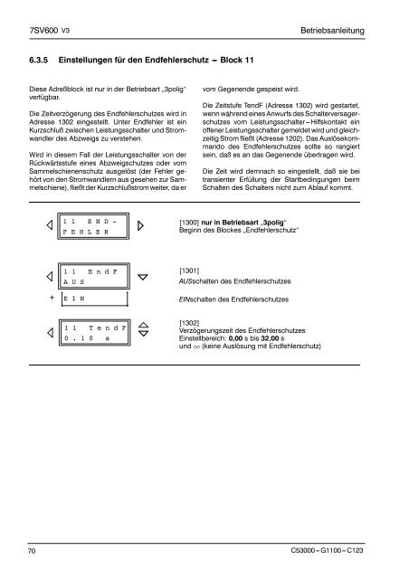 DigitaIer LeistungsschaIter versagerschutz SIPROTEC 7Sv600 v .0