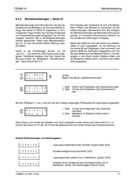 DigitaIer LeistungsschaIter versagerschutz SIPROTEC 7Sv600 v .0