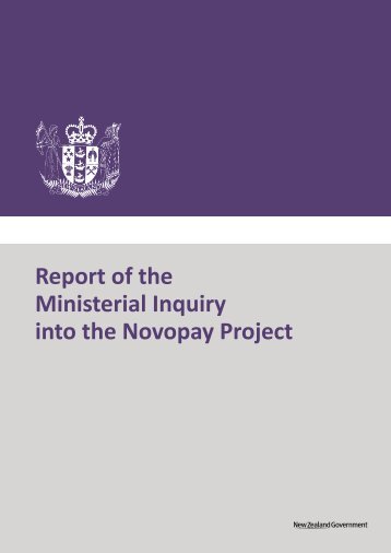 Report of the Ministerial Inquiry into the Novopay Project