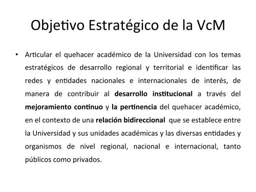 VINCULACIÓN CON EL MEDIO - Universidad de Valparaíso