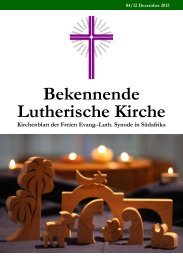 Bekennende Lutherische Kirche - Felsisa