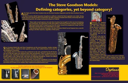 Steve goodson saxophone outlet