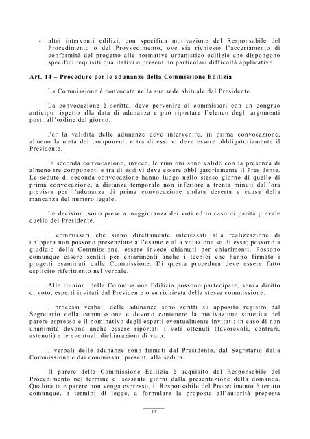 REGOLAMENTO EDILIZIO - Comune di Foiano della Chiana