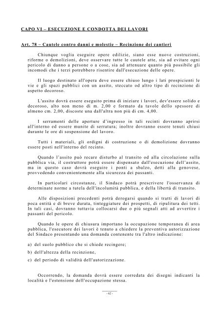 REGOLAMENTO EDILIZIO - Comune di Foiano della Chiana