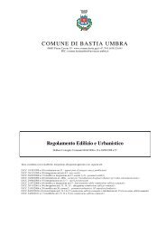 Regolamento Edilizio - Comune di Bastia Umbra