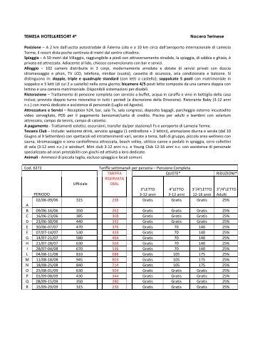 TEMESA Hotel & Resort - Cral - Ministero della Giustizia