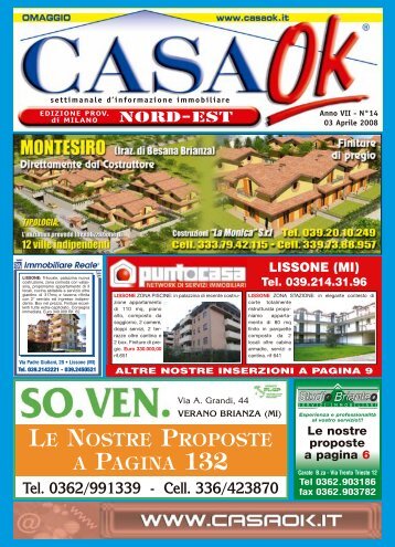 LE NOSTRE PROPOSTE A PAGINA 132 - CASA OK