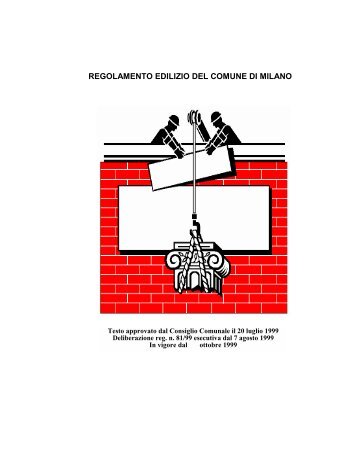 Regolamento edilizio del Comune di Milano (428 kB - Associazione ...