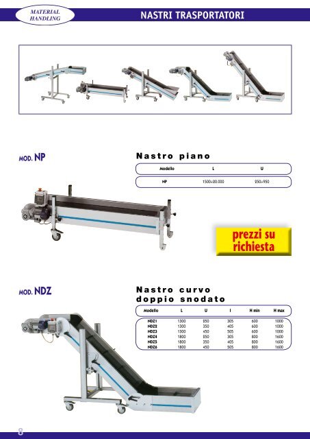 Catalogo Utilizzatori - Conveyors Ind. ASS. S.r.l