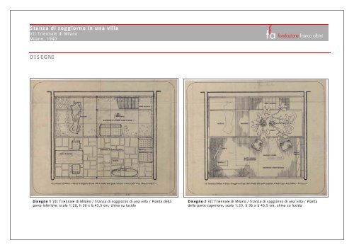 SCHEDE DISEGNI TECNICI Stanza di soggiorno in una villa