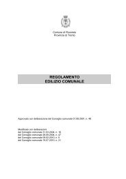 REGOLAMENTO EDILIZIO COMUNALE - Comune di Rovereto