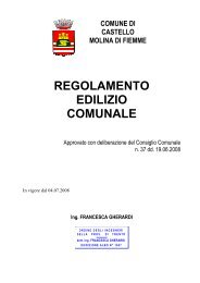 Regolamento Edilizio Comunale IN VIGORE - COMUNE DI ...