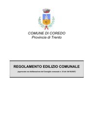 Regolamento Edilizio 2007 - Comune di Coredo