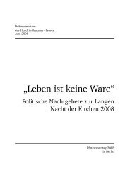 „Leben ist keine Ware“ - Hendrik-Kraemer-Haus