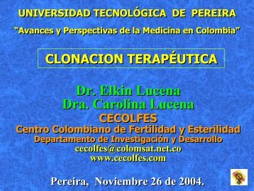 Dr. Elkin Lucena Dra. Carolina Lucena Dr. Elkin Lucena Dra ...