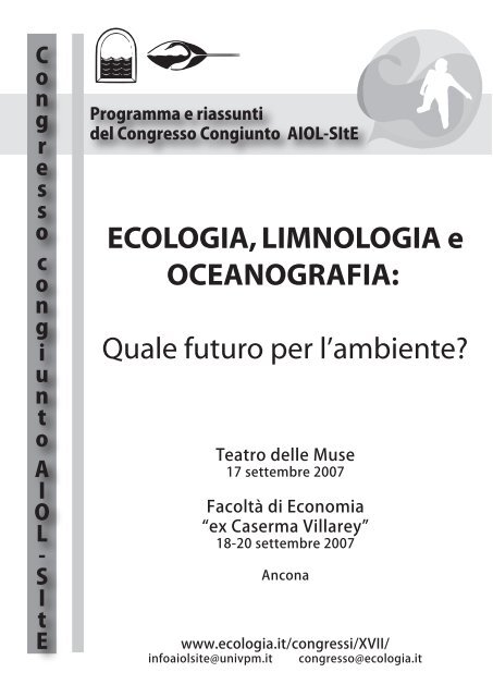 Programma e riassunti del Congresso Congiunto AIOL-SItE (Ancona ...