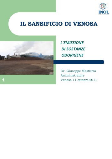 IL SANSIFICIO DI VENOSA - Comune di Venosa