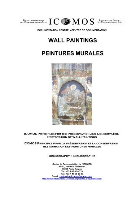 WALL PAINTINGS PEINTURES MURALES - Icomos