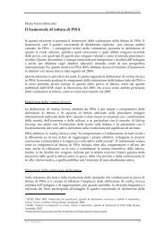 Il framework di lettura di PISA - marilena beltramini