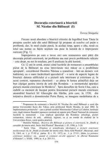 Decoraţia exterioară a bisericii Sf. Nicolae din ... - Monumentul.ro
